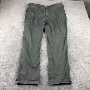 Weatherproof Utility Pants Men 38X30 Military Green Stretch Pockets Straight Leg